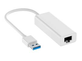 AXIOM USB-A 3.0 MALE TO GIGABIT ETHERNET (RJ45) FEMALE ADAPTER - BLACK