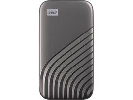 WD 1TB MY PASSPORT SSD PORTABLE EXTERNAL SOLID STATE DRIVE, SPACE GREY