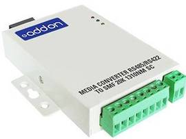 AddOn Serial RS485/RS422 to Fiber SMF 1310nm 20km SC Serial Media Converter
