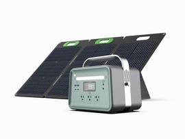 660W Solid State Portable Power Station + 100 Watt Solar Panel