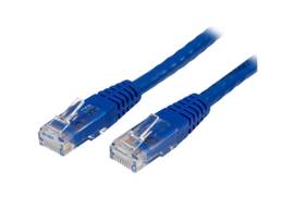 1 FT BLUE CAT 6 MOLDED PATCH CABLE 10PK