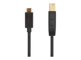 MONOPRICE USB 3.0 TYPE-C TO TYPE-B CABLE 1.5FT BLK