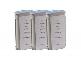 WF, HP 70 INK LT CYAN HY 3PK