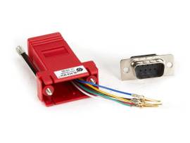 BLACK BOX CORP MOD ADAP KIT DB9M TO RJ11F 6W F RED