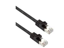 BLACK BOX CORP CAT6A PATCH CABLE F/UTP PVC SNAGLESS BLK 14FT