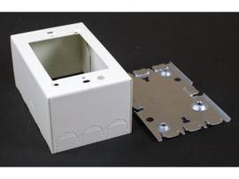 LEGRAND-WIREMOLD STL SHALLOW DEVICE BOX IVORY (PKG OF 10)
