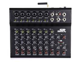 STAGE RIGHT BY MONOPRICE IX8B 8-CHANNEL LIVE SOUND AND RECORDING MIXER WITH BLUETOOTH USB AND EFFECTS