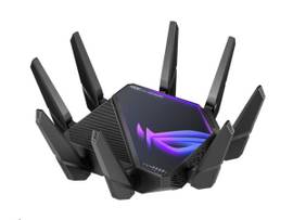 ASUS ROG RAPTURE WIFI 6E GMNG RTR (GT-AXE16000) - QUAD-B/, 6 GHZ RDY, DUAL 10G PRTS, 2.5G WAN PRT, AIMESH