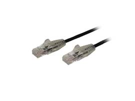 CABLE - BLACK SLIM CAT6 PATCH CORD 6 IN