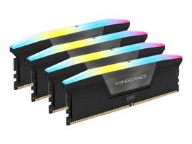 CORSAIR DDR5 5600MT/S 128GB 4X32GB DIMM UNBUFFERED 40-40-40-77 STD PMIC XMP 3.0 VENGEANCE RGB DDR5 BLACK HEATSPREADER BLACK PCB 1.25V FOR INTEL 700