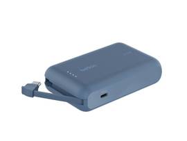 BELKIN BOOSTCHARGE POWERBANK 10K W/ INTEGRATED CABLE,BLUE