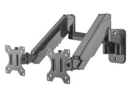 UNIVERSAL GAS SPRING DUAL MONITOR WALL M
