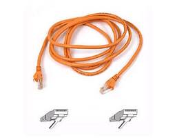 BELKIN CAT5E,UTP,RJ45M/M,25 ORG,PATCH,SNAGLESS