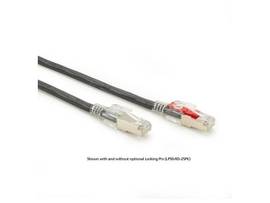 CAT6 250-MHz Locking Snagless Patch Cable S/FTP CM PVC BK 5FT
