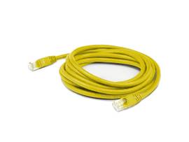 ADD-ON 7FT RJ-45 M/M CAT5E YELLOW CU PATCH CBL