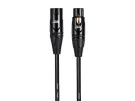 MONOPRICE STARQUAD XLR MICROPHONE CABLE 6FT BLACK