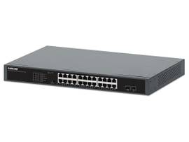 24-PORT GIGABIT ETHERNET POE+ SWITCH WITH 2 SFP PORTS