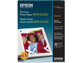 PHOTO PAPER PREM SEMIGLOS 8.5X11 20CT