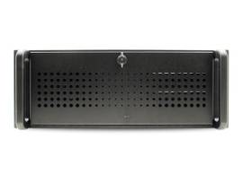 AIC ESG RMC-4S, 4U WITH FANS, ALUMINUM DOOR, FULL HEIGHT 7 SLOT REAR PANEL, USB 3.0, W/O PSU, BLACK