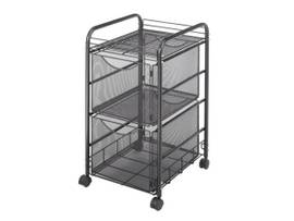 SAFCO CART ONYX FILE 2 DRAWER BLK