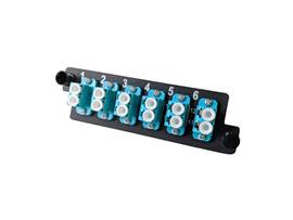 LEGRAND-ORTRONICS PANEL,6,LC,DX,12F,OM3, AQUA .