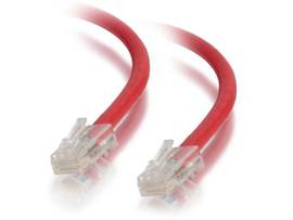 C2G 30FT CAT5E NON BOOTED PATCH CBL RED