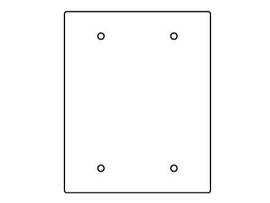 LEGRAND-WIREMOLD 2-GANG BLANK SECTIONAL DE