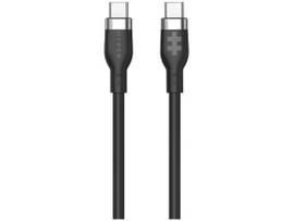 TARGUS HYPER 2M SILICONE USB-C TO USB-C 240W CHARGING CABLE - BLACK