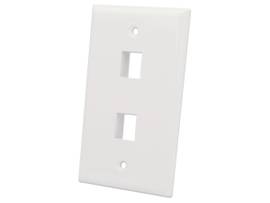 FLUSH MOUNT 2-OUTLET IVORY