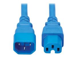 TRIPPLITE POWER CORD C14 TO C15 15A 250V BLUE 10FT