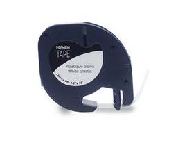 NU-TONE DYMO 91331 PLASTIC LABEL COMPATIBLE BLACK/WHITE 12MM