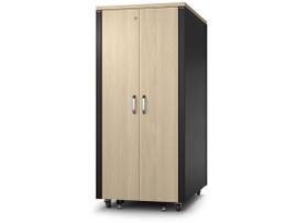 SCHNEIDER APC NETSHELTER SOUNDPROOF, 32U, SERVER RACK ENCLOSURE, 120V, MAPLE