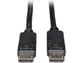 Tripp Lite series DisplayPort Cable with Latching Connectors, 4K (M/M), Black, 2