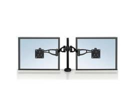 FELLOWES DEPTH ADJUSTABLE DUAL MONITOR ARMS