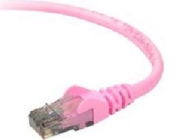 BELKIN CAT6 SNAGLESS PATCH CABLE 15IN PINK