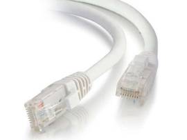 C2G 6IN CAT5E SNAGLESS UTP CABLE-WHT