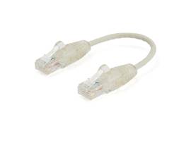 CABLE - GRAY SLIM CAT6 PATCH CORD 6 IN