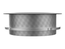 KRAMER RTBUS-4C(BC) ROUND TABLE MOUNT 4 CABLE PASS THROUGH SILVER SAND BLASTED ANODIZED ALUMINUM TOP