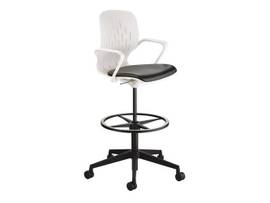 SAFCO SHELL EXT HGT TASK CHAIR WHITE