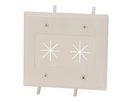 MONOPRICE CABLE PLATE WITH FLEXIBLE OPENING_ 2-GAN