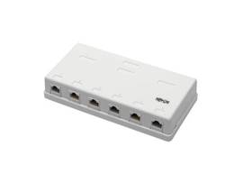 TRIPP LITE CAT6 6-PORT SURFACE-MOUNT BOX WHT