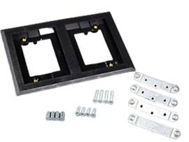 LEGRAND-WIREMOLD BRN POLY CPT FL 2-GANG