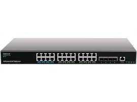GRANDSTREAM ENTERPRISE LAYER 3 MANAGED POE NETWORK SWITCH 24 X GIGE 4 X SFP+