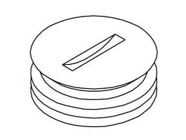 LEGRAND-WIREMOLD BRASS ABANDN PLUG 1/2IN