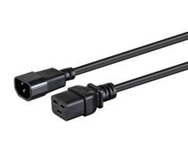 MONOPRICE POWER CORD - IEC 60320 C14 TO IEC 60320 C19_ 14AWG_ 15A/1875W_ SJT_ 100-250V_ BLACK_ 3FT