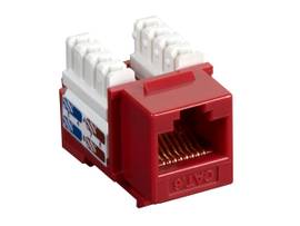 BLACK BOX CORP CAT6 KEYSTONE JACK RED 10 PACK