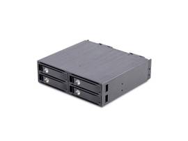 STARTECH 4-BAY BACKPLANE FOR U.2 DRIVES, FITS IN A 5.25INCH BAY, MOBILE RACK ENCLOSURE FOR 2.5INCH U.2 (SFF-8639) NVME SSDS, REMOVEABLE DRIVE TRAYS