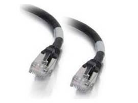 C2G 6IN CAT6A SNAGLESS STP CABLE-BLK