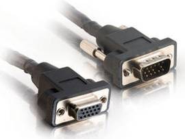 C2G 6IN PANEL MOUNT HD15 M/F EXT CABLE