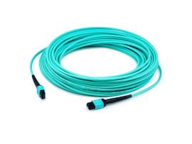 ADD-ON MPO F/F OM4 AQUA FIBER PATCH CBL